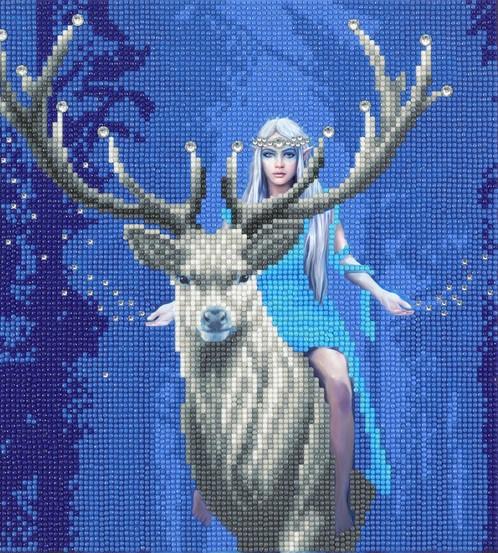 Actual product image Craft Buddy Fantasy Forest, 30x30cm Crystal Art Kit ANNE STOKES