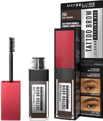 Produktbild Maybelline New York Tattoo Brow 36H Styling Gel (260 Deep Brown)