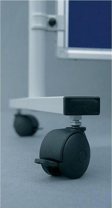 Immagine prodotto Franken Set di ruote per sistema a parete mobile ECO, plastica nera, bloccabile