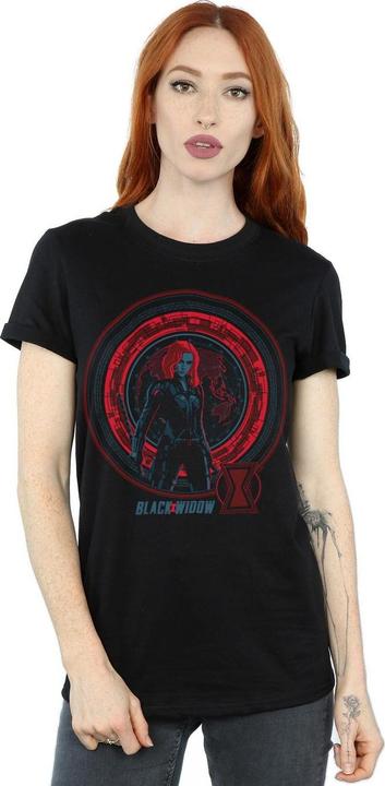 Image du produit - T-shirt BLACK WIDOW MOVIE COMPUTER GLOBE - Femme (S)