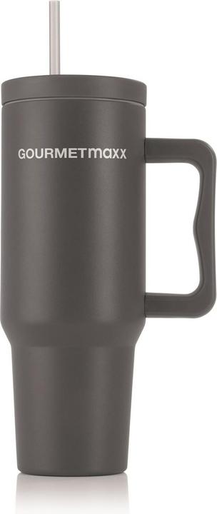 Produktbild Gourmetmaxx Thermobecher 1200 ml, Grau (1.20 l)