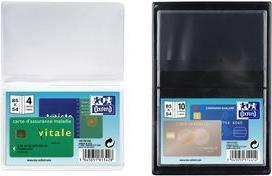 Actual product image Elba ID card cover, PVC, 1-fold, 0.15 mm, format: 65 x 95 mm transparent, for credit cards (6.5 x 9.5 cm, 10 x)