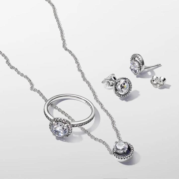 Produktbild Pandora Halskette Sparkling Round Halo (Sterling Silber 925, 38 - 45 cm)