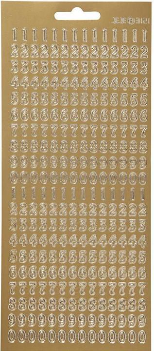 Produktbild Creativ Company Sticker Zahlen gold