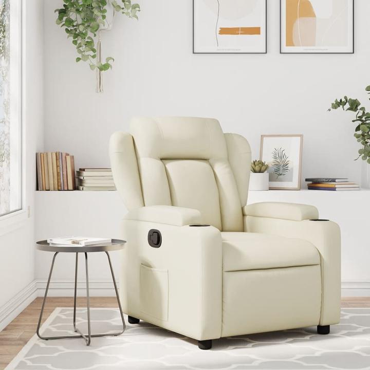 Produktbild VidaXL Relaxsessel Creme Kunstleder,Farbe: Creme,Material