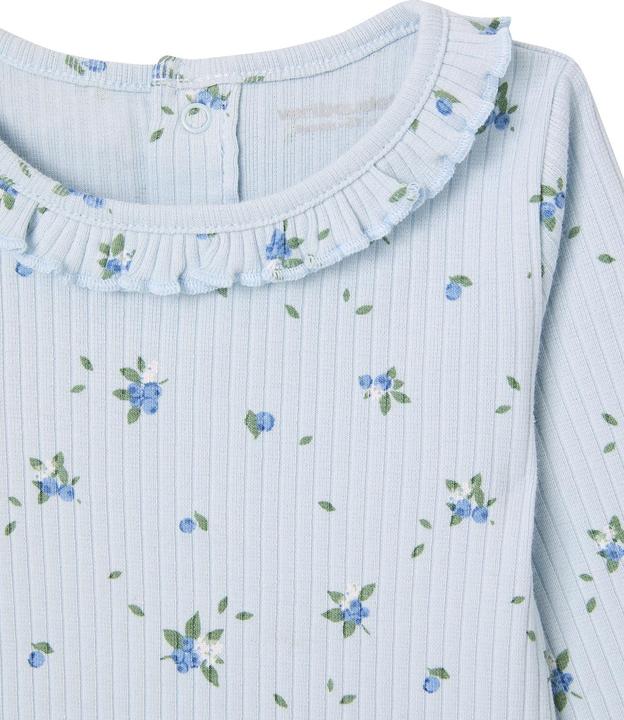 Image du produit Vertbaudet Bio-Kollektion: geripptes Baby Shirt mit langen Ärmeln (62)