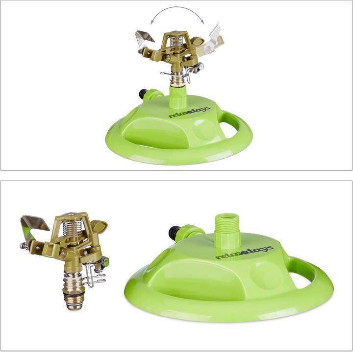 Immagine prodotto Relaxdays irrigatore a impulsi circolare (Irrigatore circolare)