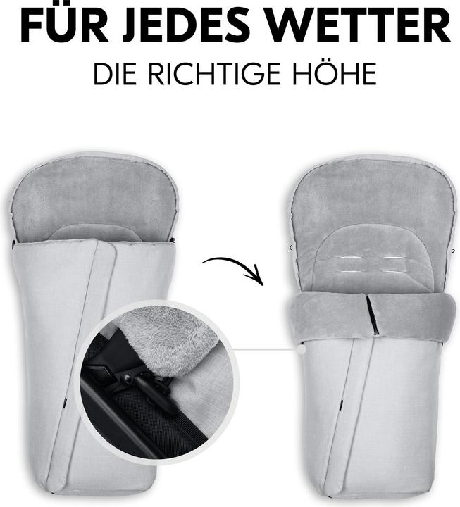 Actual product image Hauck Pushchair Footmuff Winter Grey