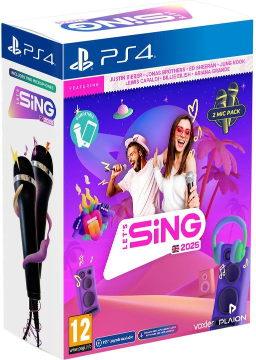 Produktbild Plaion Let's Sing 2025 International Version (+ 2 Mics) (PS4, EN)