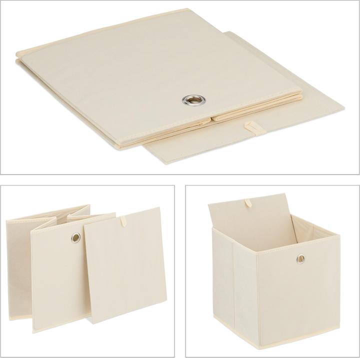 Image du produit Relaxdays 4x boîte de rangement (30 x 30 x 30 x 30 cm, 8.58 l)