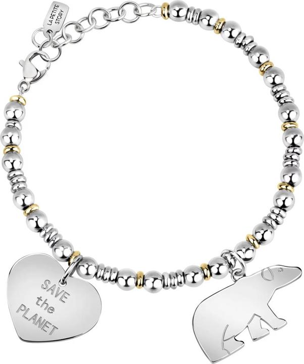 Produktbild La Petite Story Save The Planet Polar Bear Armband (20 cm, Edelstahl)