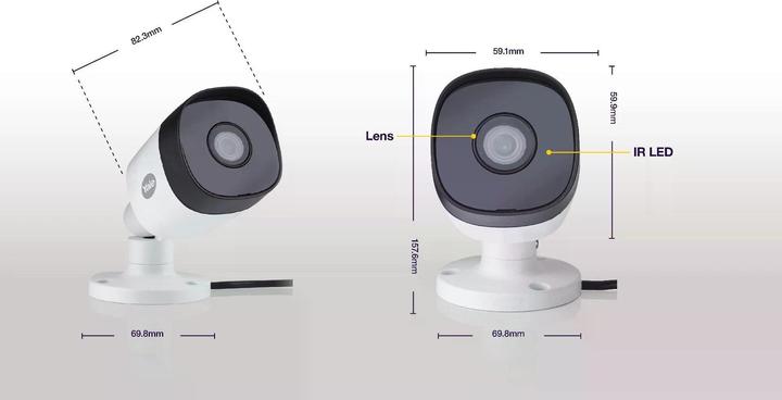 Produktbild Yale YA-SV-ABFX-W-2 - Extention CCTV-Kits for Smart Home CCTV Bullet Outdoor Camera (1920 x 1080 Pixels)