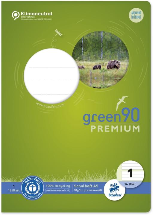 Immagine prodotto Staufen Libretto LIN1 A5 16 fogli 5/5/5mm foderati (A5, Righe, Copertina rigida)