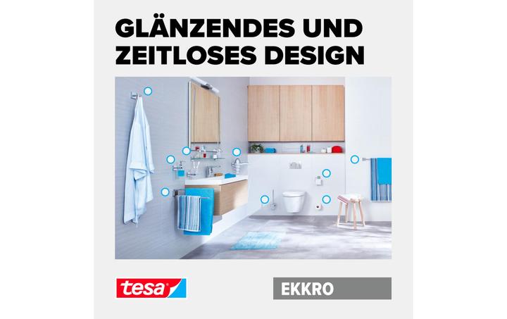 Actual product image tesa EKKRO coat hooks incl. adhesive solution without drilling