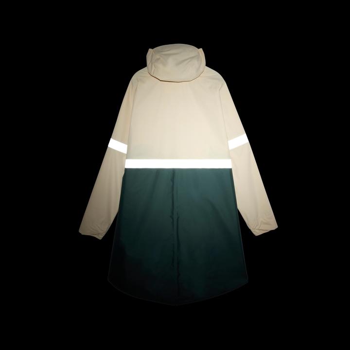 Produktbild Btwin Fahrrad Regenponcho City 540 Sichtbarkeit bei Nacht khaki/beige (M/L)
