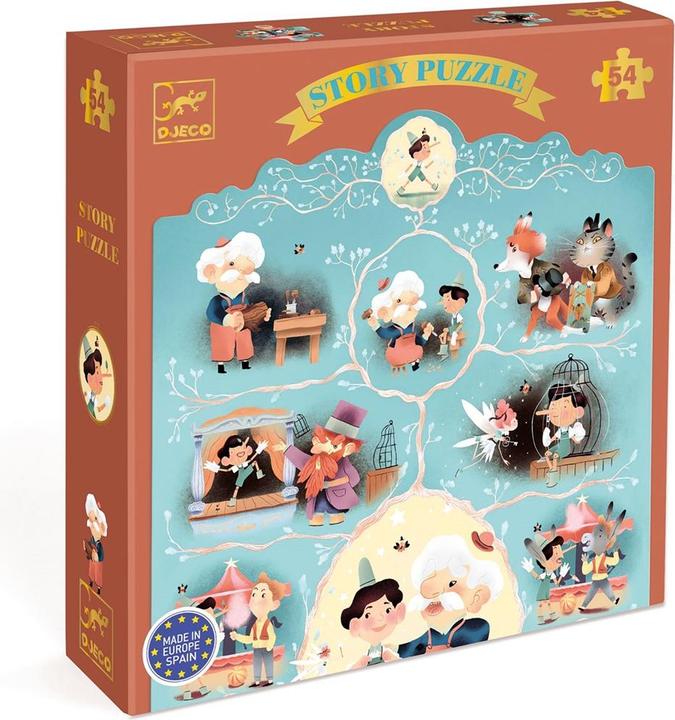Actual product image Djeco Pinocchio story puzzle 54 pieces (54 pieces)