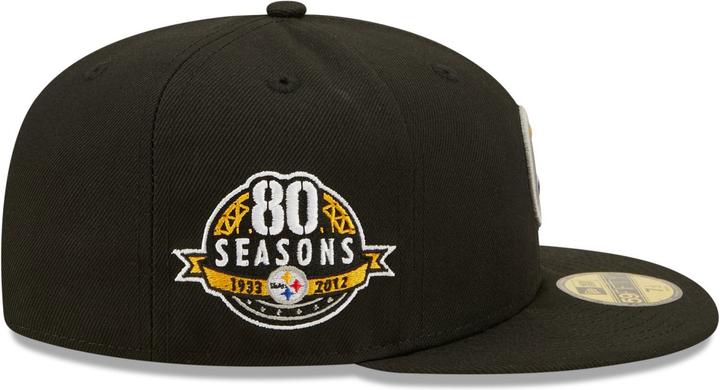 Image du produit New Era 59Fifty Fitted Cap - Pittsburgh Steelers 80 Seasons (6 7/8)