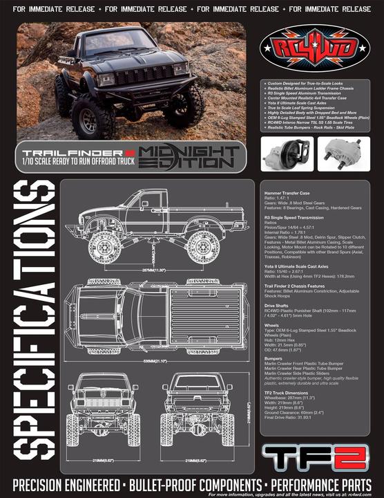 Produktbild Rc4Wd Scale Crawler Trail Finder 2 Mojave II 1:10, RTR (RTR Ready-to-Run)