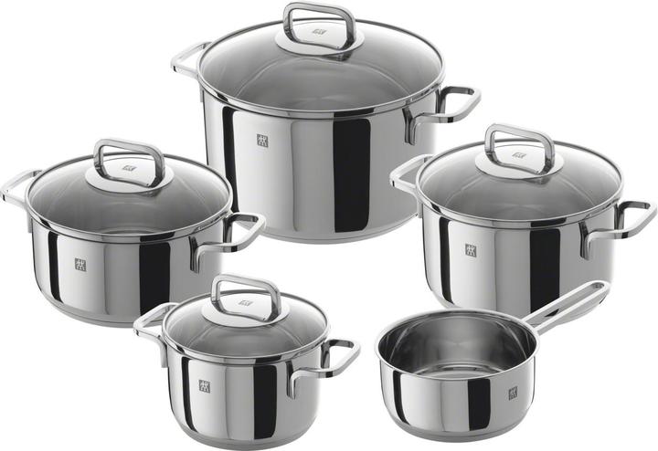 Immagine prodotto Zwilling Set di pentole Quadro 5 pezzi STD (16 cm, Set di pentole e padelle da cucina, Alluminio, Acciaio inossidabile)