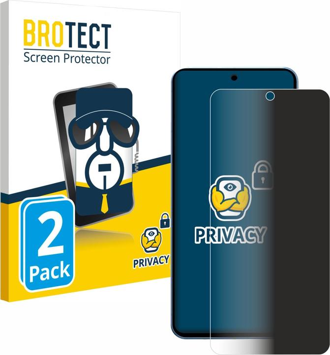 Productafbeelding BROTECT Anti-spionnetje privacyfolie Beschermfolie tegen blauw licht (2 Stuk, Google Pixel 8 Pro)