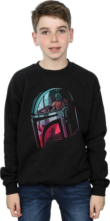 Produktbild Star Wars The Mandalorian Mandalore Helmet Reflection Sweatshirt Jungen (104)