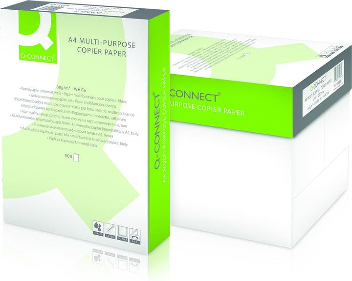 Immagine prodotto Q-Connect Carta universale, bianco alto (80 g/m², 500 x, A4)