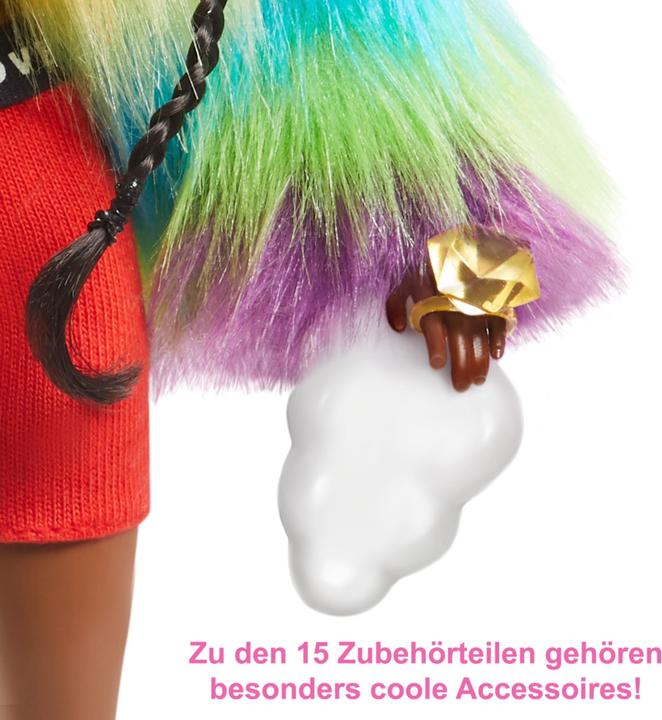 Immagine prodotto Barbie Bambola extra - Cappotto arcobaleno