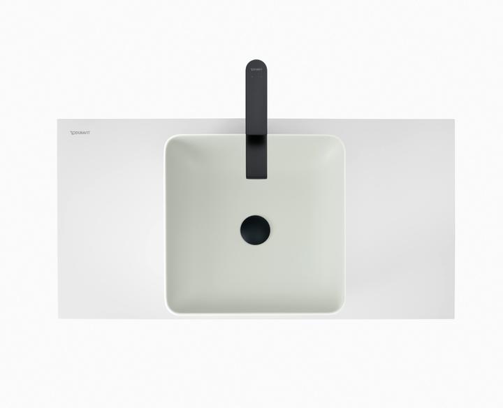 Actual product image Duravit Sivida countertop washbasin, angular, 400x400mm, without tap hole, without overflow (400 mm, 400 mm)