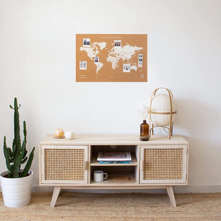 Immagine prodotto Miss wood Mappa Woody L (Bacheca, Mappamondo, 60 x 45 cm)