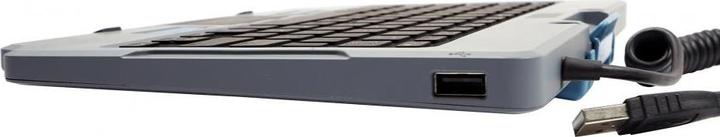 Gamber-Johnson 7160-1683-01, QWERTY, Inglese UK, Touchpad, Universale, Nero, Grigio, Cablato