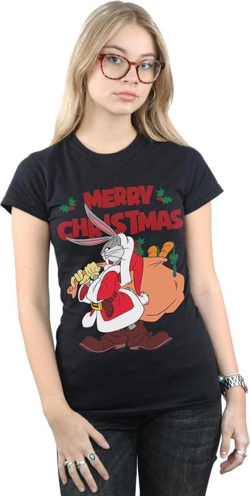 Immagine prodotto Looney Tunes Santa Bugs Bunny Maglietta Donna (XXL)