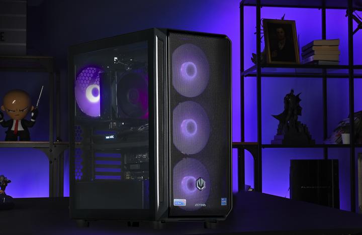 Image du produit Actina 5901443410270 PC AMD Ryzen™ 5 7500F 32 GB DDR5-SDRAM 1 TB SSD Intel Arc B580 Midi Tower Black (AMD Ryzen 5 7500F, 32 Go, 1000 Go, Arc A380)