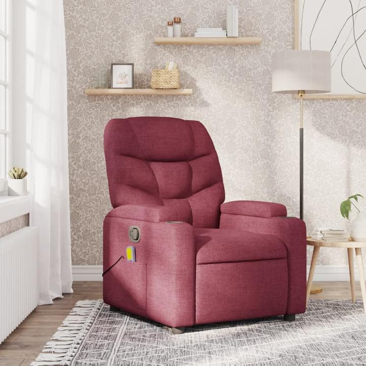 Produktbild VidaXL Massagesessel Weinrot Stoff,Farbe: Weinrot,Material: Stoff