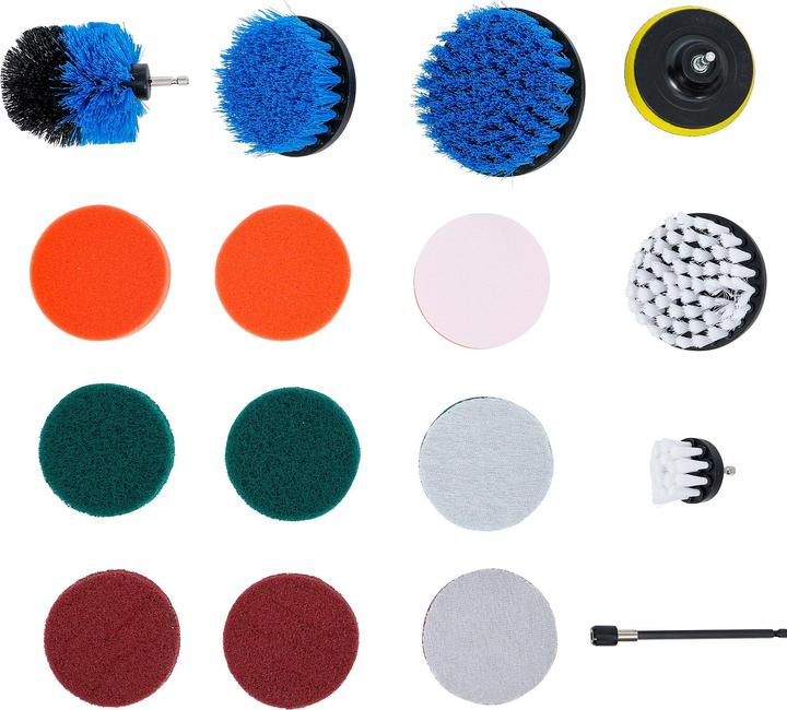Actual product image BGS Grinding/polishing discs and brush attachment set