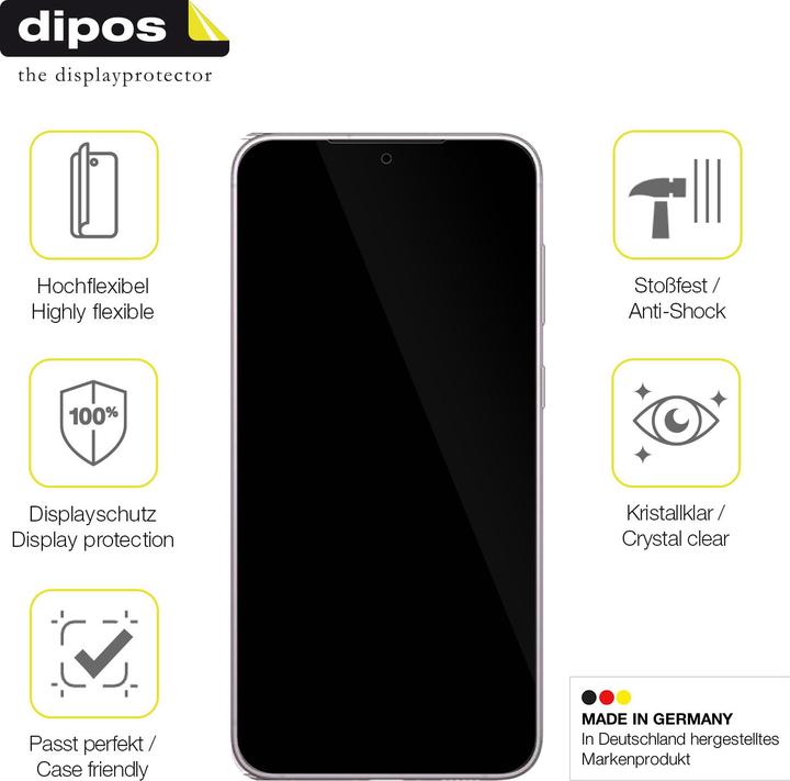 Image du produit Dipos Film de Protection d’écran Full-Cover 3D (1 pièce(s), Samsung Galaxy S23+)