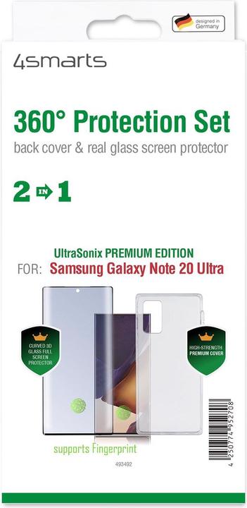 Actual product image 4smarts 360° Protection Set Premium UltraSonix (Samsung Galaxy Note 20 Ultra)