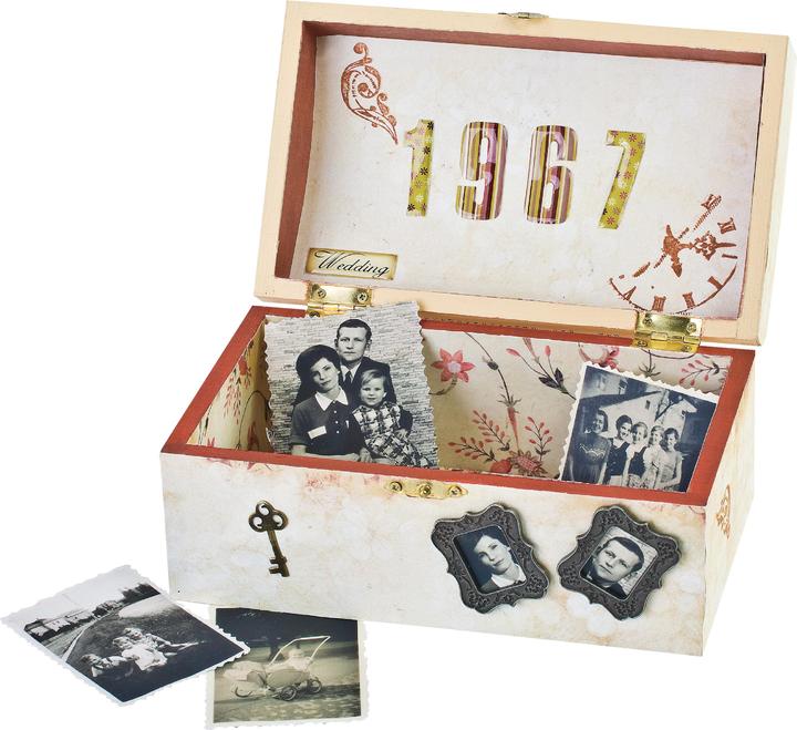 Image du produit VBS Coffre en bois, env.19,5x11,5cm, H 9 cm