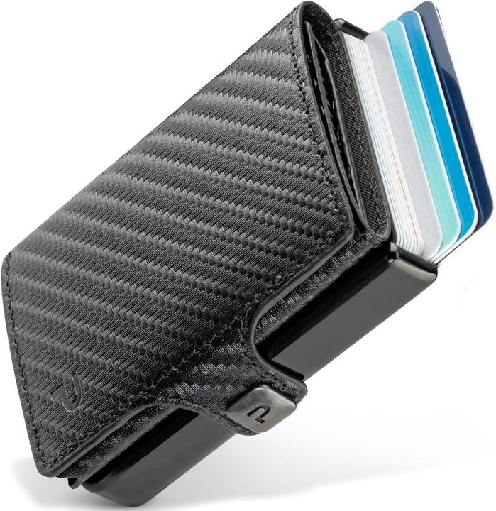 Produktbild Puristo KLIK MINIMAL Slim Wallet Carbon 7er