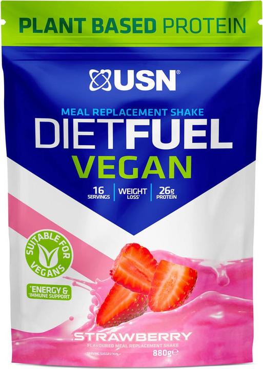 Actual product image USN Diet Fuel Vegan (Strawberry, 1 pcs., 880 g)