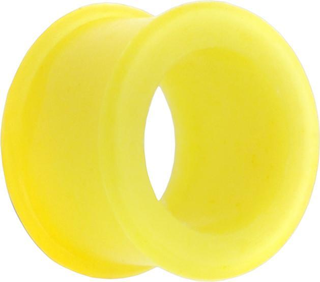 Produktbild Star Piercing Tunnel dick gelb (ohne Messing, Silikon)