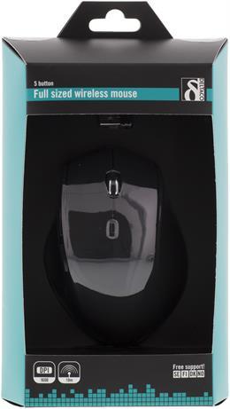 Actual product image Deltaco Wireless optical mouse 1000-1600 DPI, 125 Hz, 6 buttons with scroll key, 2.4GHz USB nano rec (Wireless)