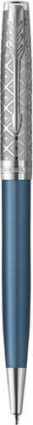 Immagine prodotto Parker Biros Sonnet Premium Metal & C.C. sw M (Metallico, Blu, 1 x)