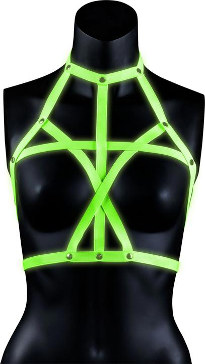 Actual product image Ouch! Bra Harness - Glow in the Dark