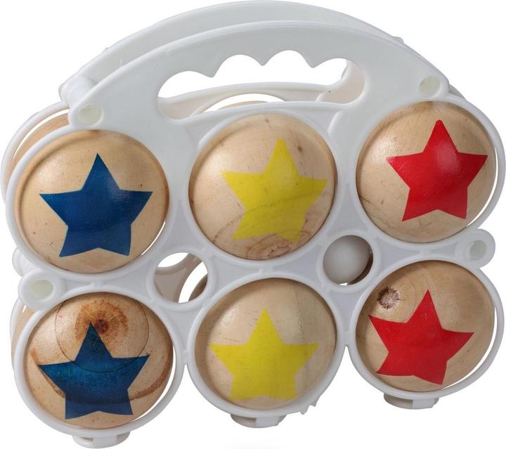 Actual product image Champ Boccia set made of wood (8 x, 75 mm)
