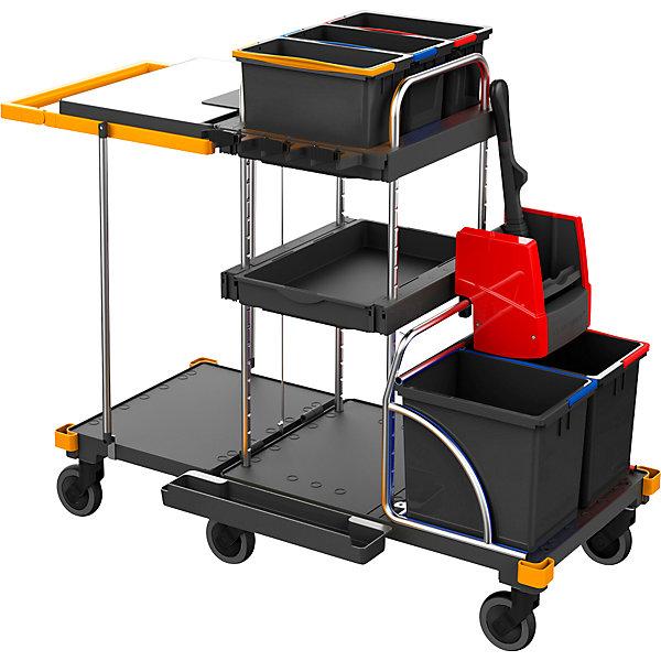 Image du produit Vermop Chariot d'entretien EQUIPE, L x l x h 1410 x 620 x 1140 mm, avec unité (1 pcs)