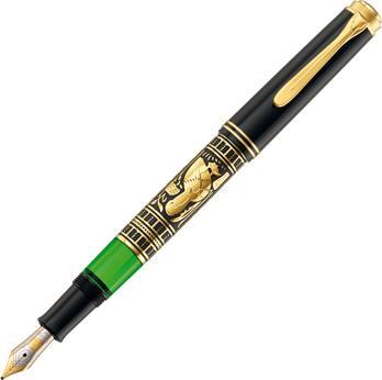 Produktbild Pelikan Füllhalter M700 Toledo B Etui (Schwarz, Gold, Grün, 1 x)