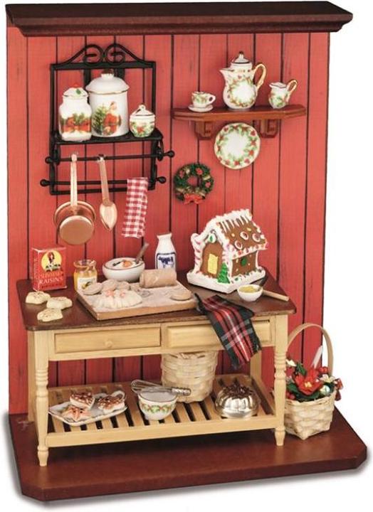 Reutter 001.802/7 - Espositore da parete "Panetteria natalizia", in miniatura