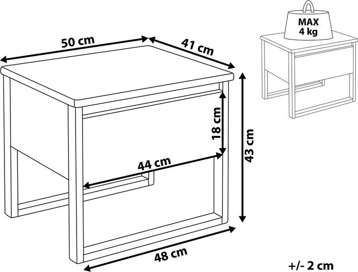 Actual product image Beliani Giulia (50 x 41 x 43 cm)