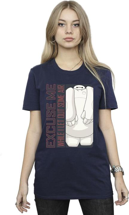 Actual product image Disney Womens/Ladies Big Hero 6 Baymax Excuse Me Some Air Cotton Boyfriend T-Shirt (XXL)