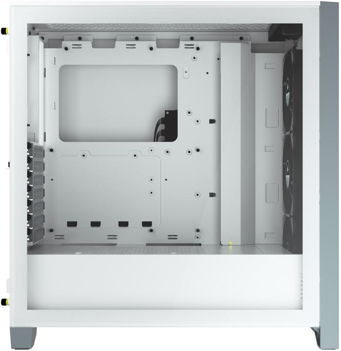 Produktbild Corsair iCUE 4000X RGB Mid-Tower White-Gehäuse aus gehärtetem Glas (mATX, Mini-ITX, ATX, E-ATX)